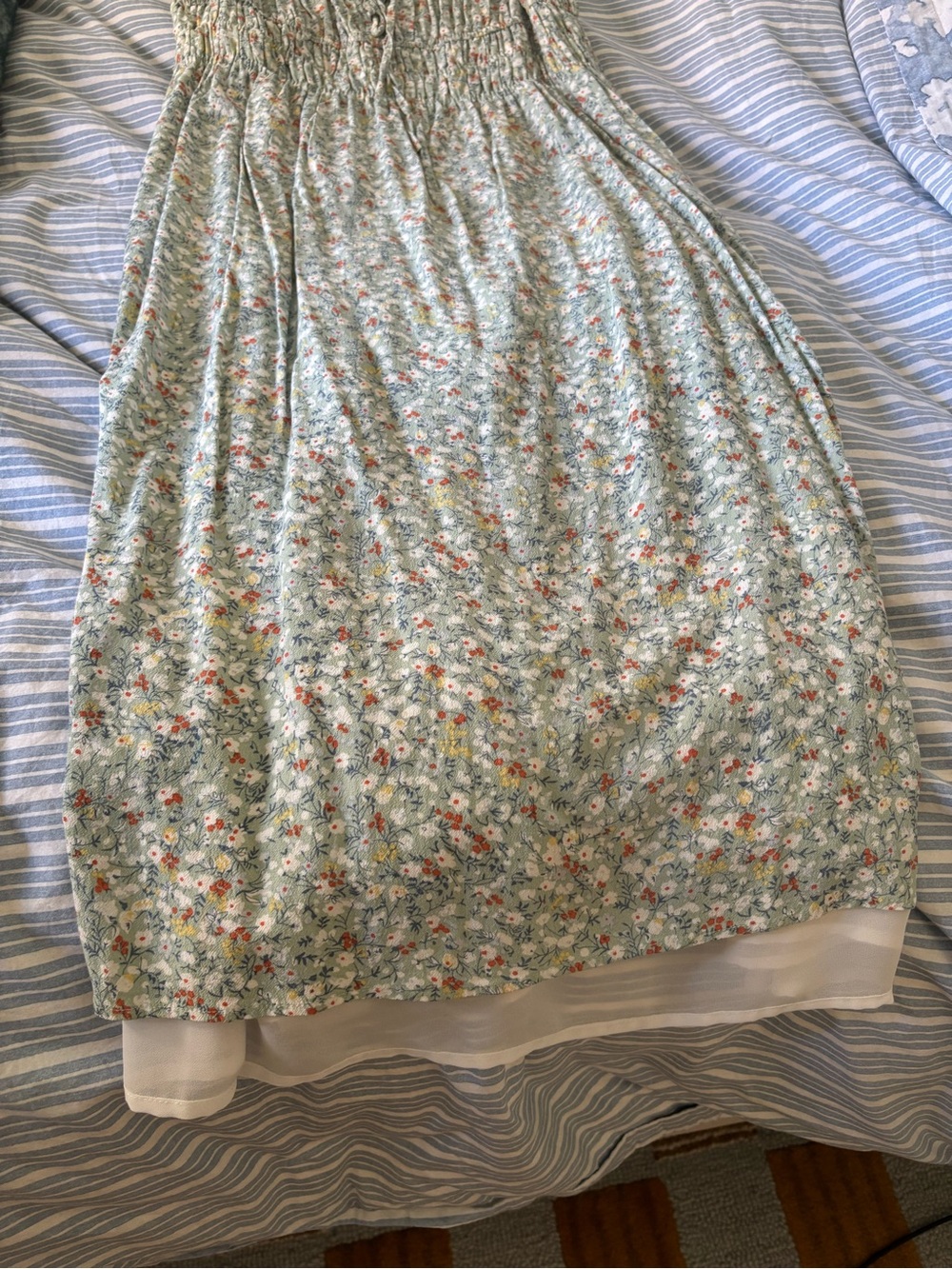 Rails Octavia Light Green Floral Midi Sundress - Picture 4 of 4